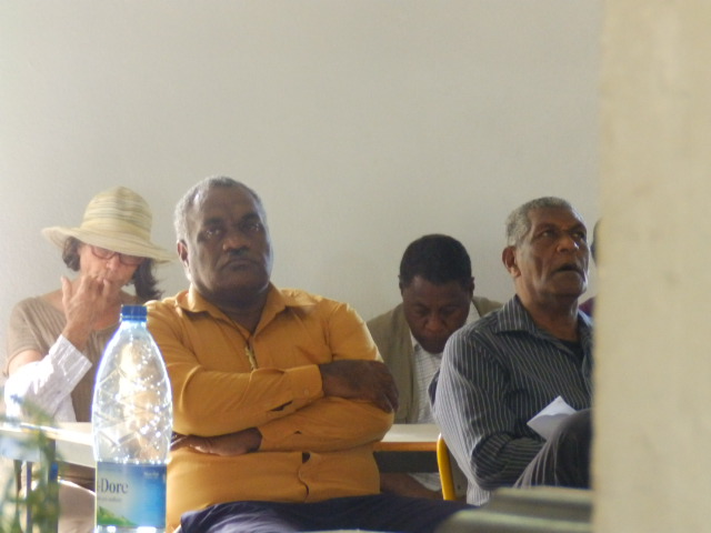 Le Modérateur Pasteur Calvin avec le Président de l'EPKNC, Pasteur WAKAINE Wakira