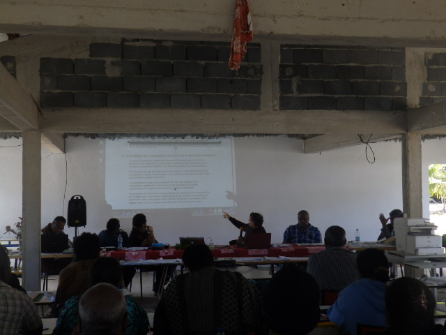Mr CHAUCHAT Mathias et John PASSA lors de leurs interventions.