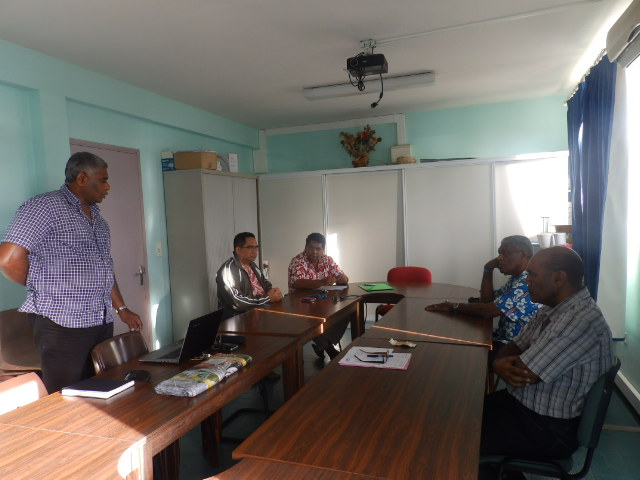 Visite à la direction de l'ASEE / Accueil par le Directeur IHAGE Victor et KAKUE Joël, responsable du Service Pédagogique.