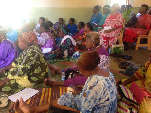 Les mamans du Consistoire de PPT au temple de Tibarama