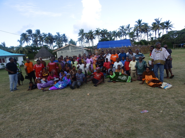 Photo de famille avant le sport avec Siwene