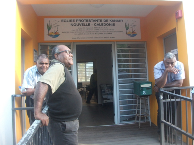 Temps de pause avec Pt WAITEA Wahlengen, Pt Belë HAMU et KAKUE Joël Temps de pause avec Pt WAITEA Wahlengen, Pt Belë HAMU et KAKUE Joël