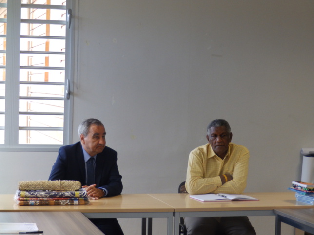 Le Président de la Fédération Protestante de France, pasteur François CLAVAIROLY et pasteur WAKAINE Wakira, président de l'Eglise Protestante de Kanaky Nouvelle-Calédonie