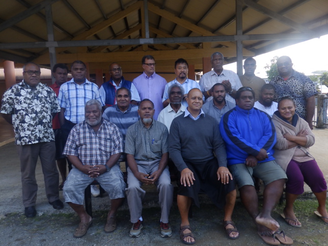 Photo de famille : Les formateurs et les candidats à la formation.