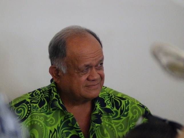 Pasteur TEURURAI Jean , président du 8ème arrondissement, et vice-président de l'EPMa