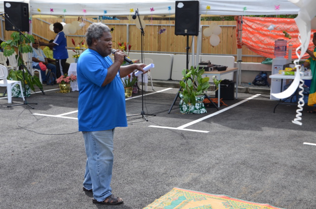 Le diacre IWEDE Wanyonë, animateur de la journée Le diacre IWEDE Wanyonë, animateur de la journée