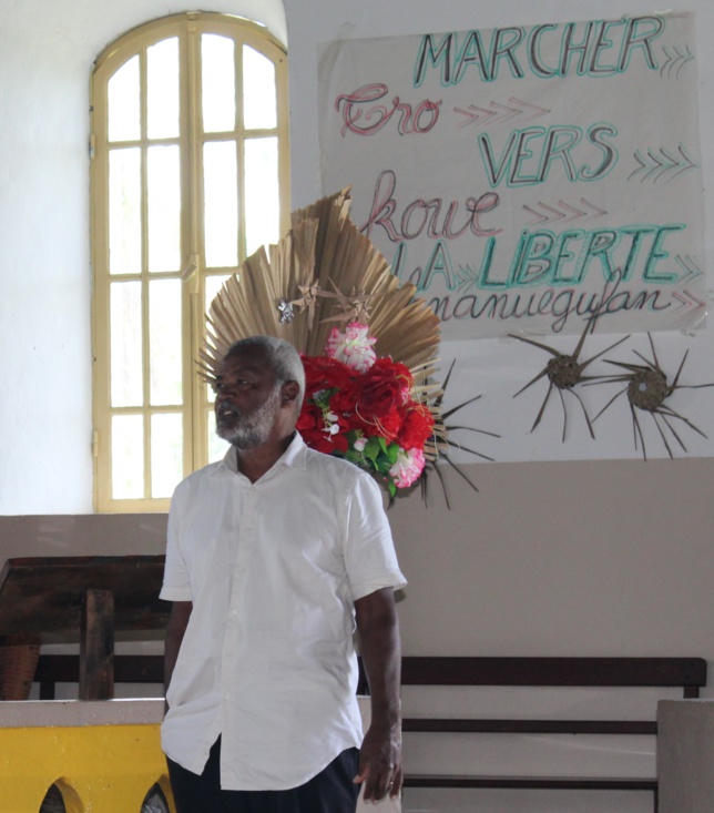Pasteur KAEMO Var porte la parole d'accueil au nom de la directrice et de la communauté