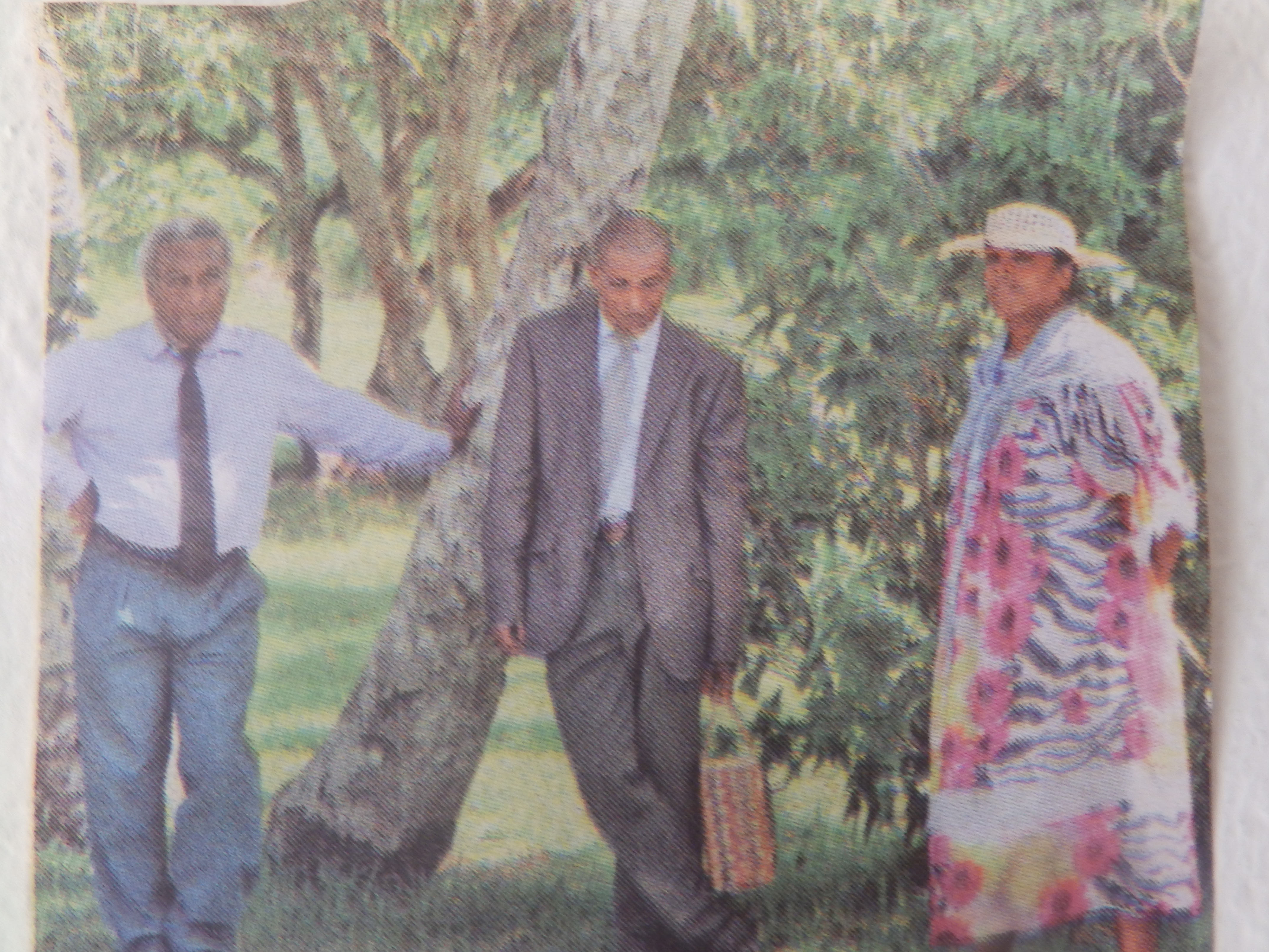 Pasteur WADRAWANE Kawin, (Président du Conseil Régional de Nengone), Pasteur HUMUNI Atrea et son épouse Rose.