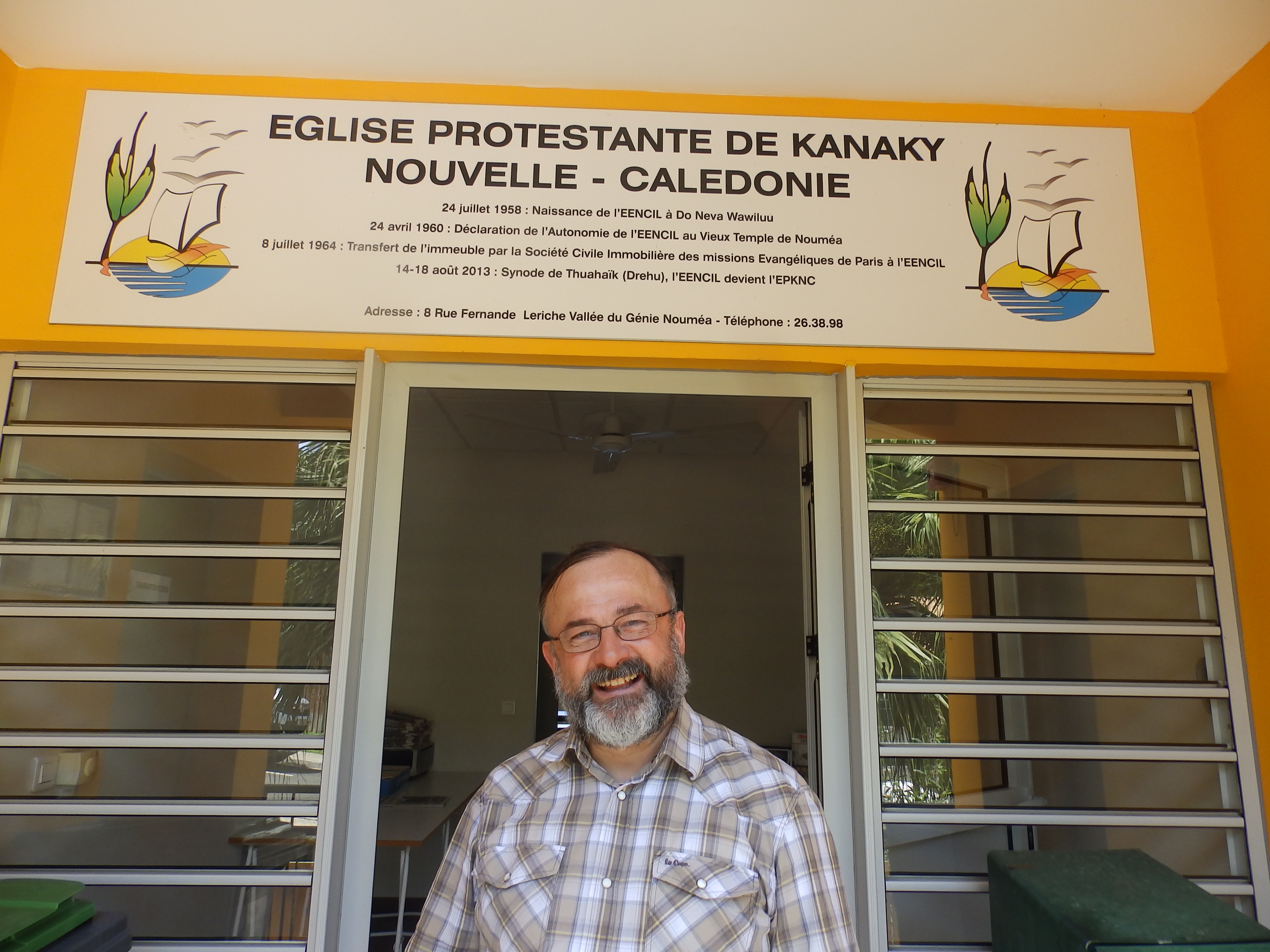 Pasteur Olivier DELACHAUX au siège de l'EPKNC