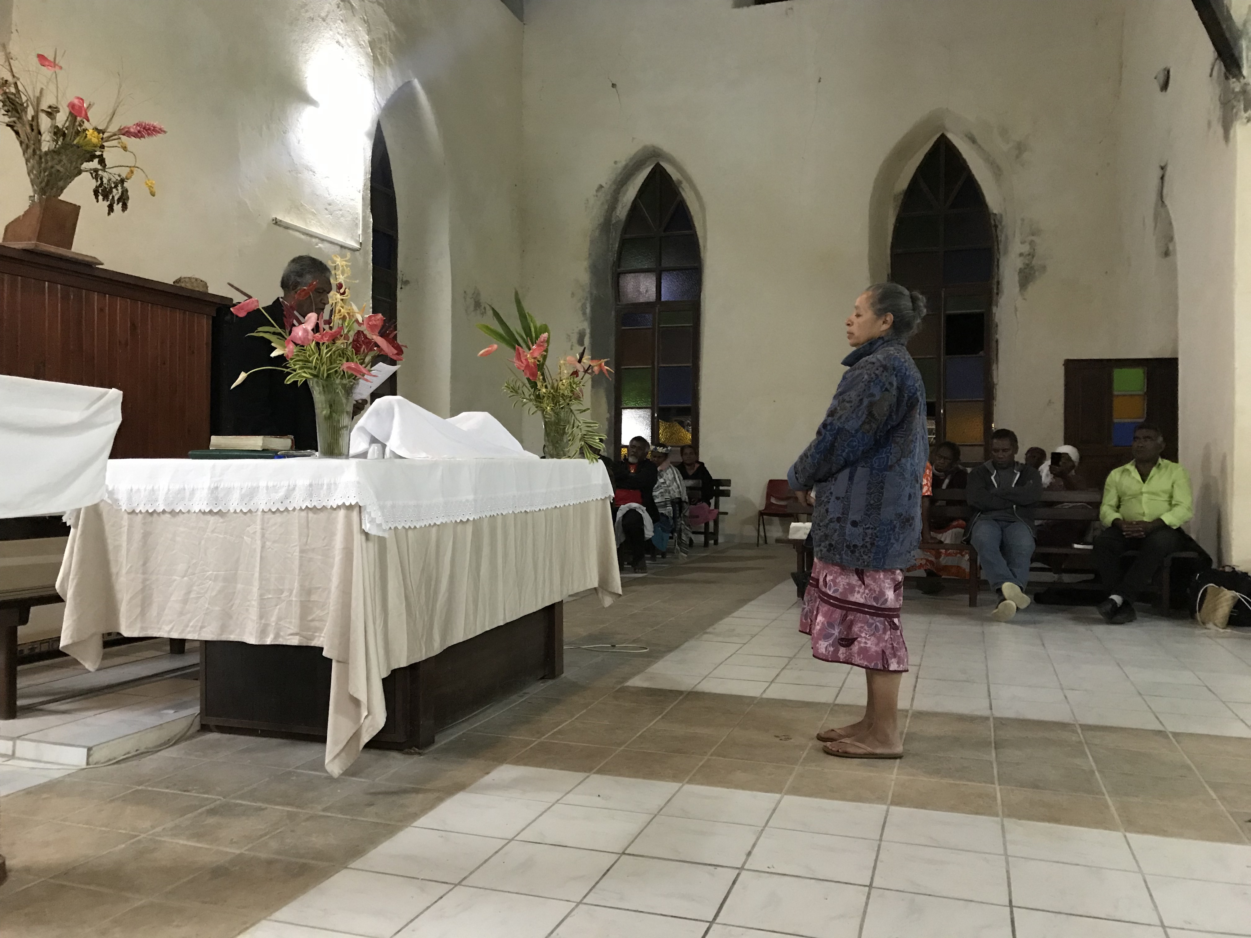 Culte d'installation : Pasteure Marie-Claire KAEMO au poste de secrétaire Générale de l'Eglise Protestante de Kanaky Nouvelle-Calédonie.